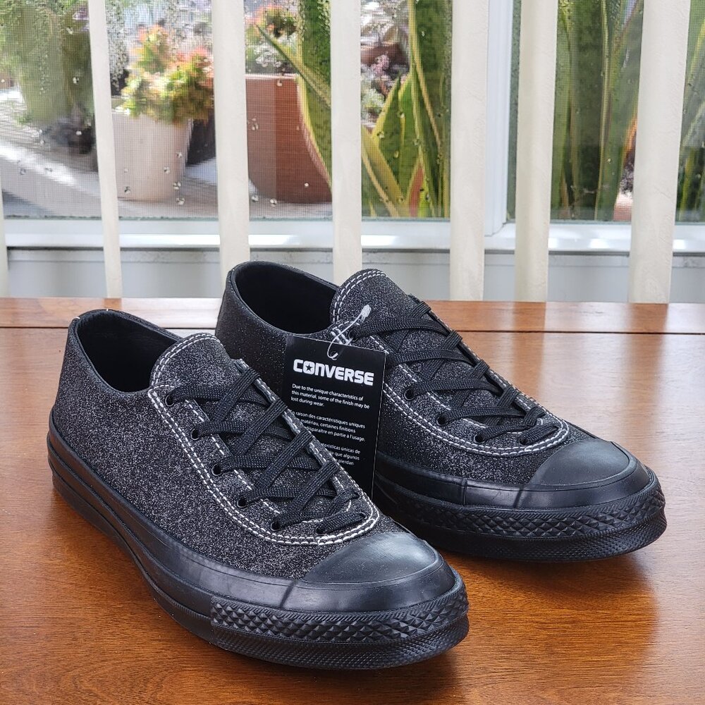 Converse X JW Anderson CTAS 70 VTG Ballet UT Ox Black 160802C Black/Glitter NWB